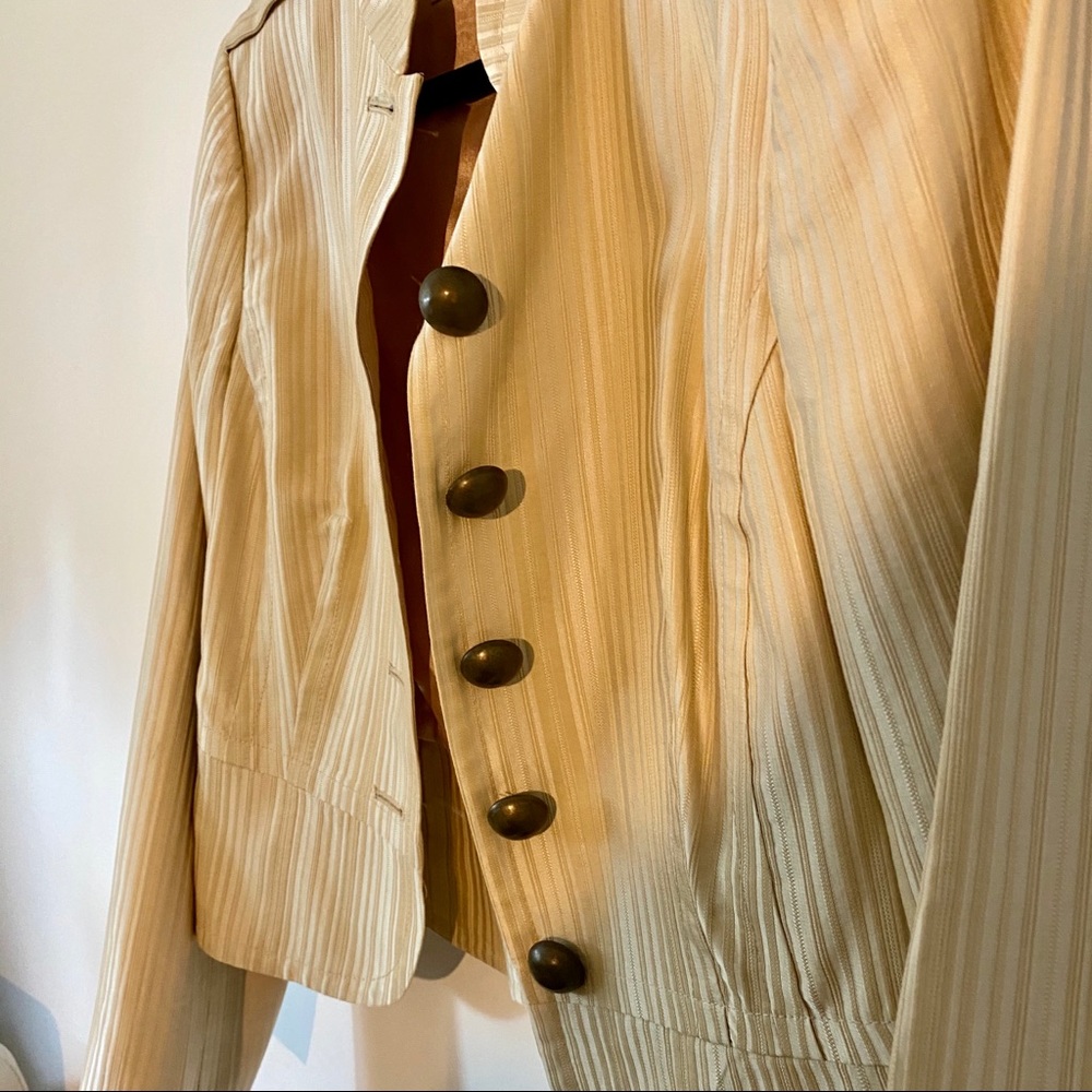 Beige Military Jacket - Picture 2 of 6